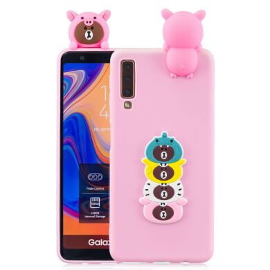 Силіконовий (TPU) чохол UniCase 3D Pattern для Samsung Galaxy A7 2018 (A750) - Cartoon Bear