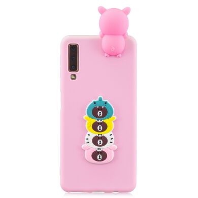Силіконовий (TPU) чохол UniCase 3D Pattern для Samsung Galaxy A7 2018 (A750) - Cartoon Bear