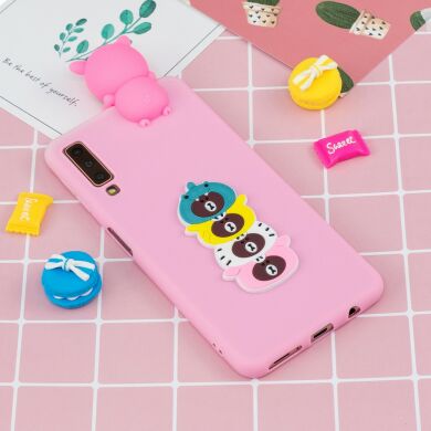 Силіконовий (TPU) чохол UniCase 3D Pattern для Samsung Galaxy A7 2018 (A750) - Cartoon Bear