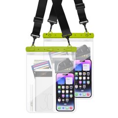 Влагозащитный чехол Deexe Waterproof Dry Case - Fluorescent Green