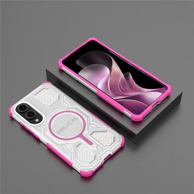 Защитный чехол Deexe Clear Bibercas для Samsung Galaxy S25 Edge (S937) - Pink