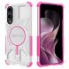 Защитный чехол Deexe Clear Bibercas для Samsung Galaxy S25 Edge (S937) - Pink. Фото 1 из 7