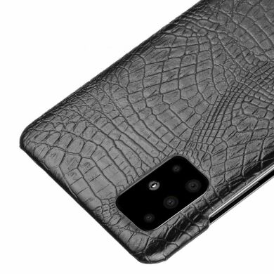 Защитный чехол Deexe Croco Style для Samsung Galaxy A71 (A715) - Black