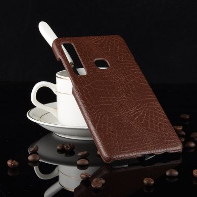 Захисний чохол Deexe Croco Style для Samsung Galaxy A9 2018 (A920) - Coffee