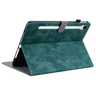 Защитный чехол Deexe Cute Tiger для Samsung Galaxy Tab S11 (X730/X736) - Green