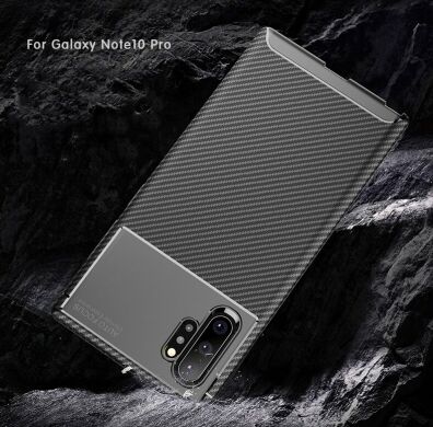 Защитный чехол Deexe Fusion для Samsung Galaxy Note 10+ (N975) - Coffee