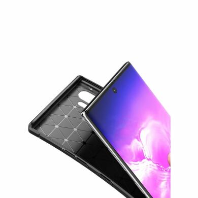 Защитный чехол Deexe Fusion для Samsung Galaxy Note 10+ (N975) - Black