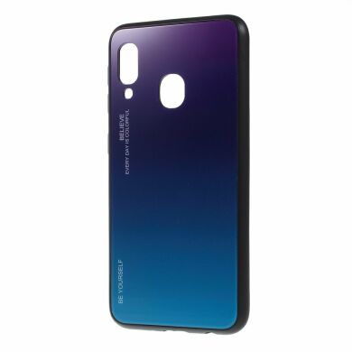 Защитный чехол Deexe Gradient Color для Samsung Galaxy A40 (А405) - Purple / Blue