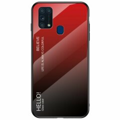Захисний чохол Deexe Gradient Color для Samsung Galaxy M31 (M315) - Red / Black
