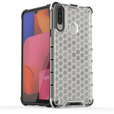 Захисний чохол Deexe Honeycomb Series для Samsung Galaxy A20s (A207) - White
