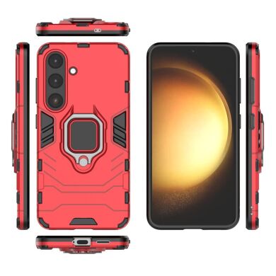 Защитный чехол Deexe Hybrid Case для Samsung Galaxy S25 (S931) - Red