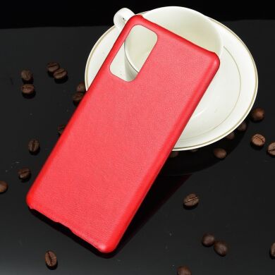Защитный чехол Deexe Leather Back Cover для Samsung Galaxy S20 FE (G780) - Red