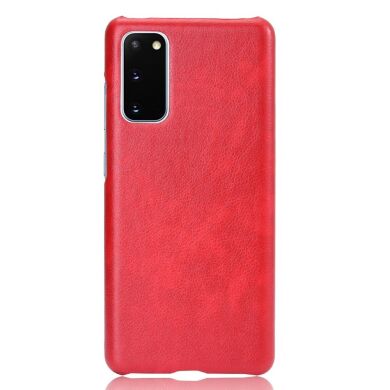 Захисний чохол Deexe Leather Back Cover для Samsung Galaxy S20 FE (G780) - Red