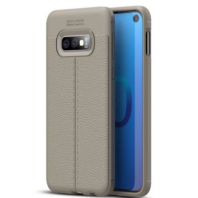 Захисний чохол Deexe Leather Cover для Samsung Galaxy S10e - Grey