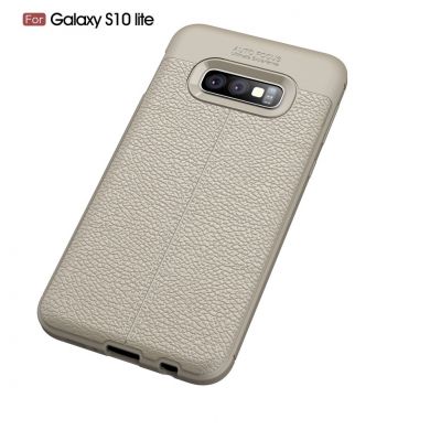 Защитный чехол Deexe Leather Cover для Samsung Galaxy S10e - Grey
