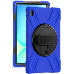 Защитный чехол Deexe Rotation Hybrid для Samsung Galaxy Tab S10 FE Plus - Blue