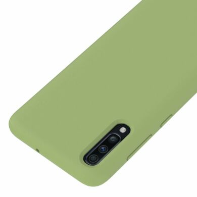 Защитный чехол Deexe Silicone Case для Samsung Galaxy A70 (A705) - Green