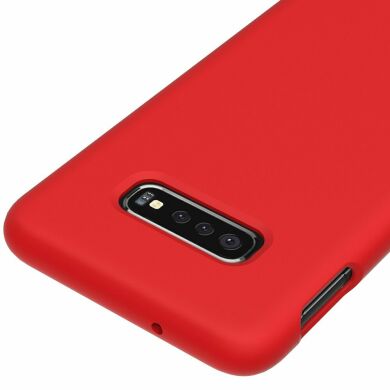 Защитный чехол Deexe Silicone Case для Samsung Galaxy S10 (G973) - Red