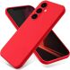 Защитный чехол Deexe Silicone Case для Samsung Galaxy S24 FE (S721) - Red. Фото 1 из 8