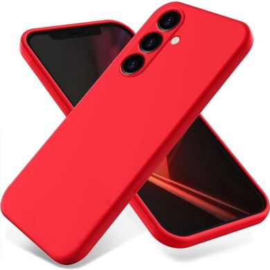 Защитный чехол Deexe Silicone Case для Samsung Galaxy S24 FE (S721) - Red