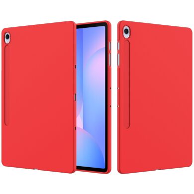 Защитный чехол Deexe Silicone Shell для Samsung Galaxy Tab S10 FE Plus - Red
