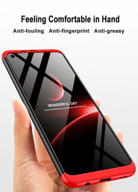 Защитный чехол GKK Double Dip Case для Samsung Galaxy A21s (A217) - Black / Silver