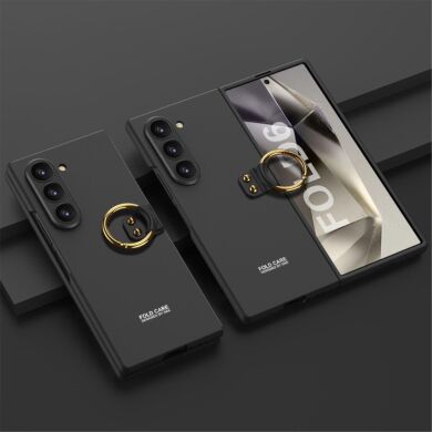 Защитный чехол GKK Ring Holder для Samsung Galaxy Fold 6 - Black