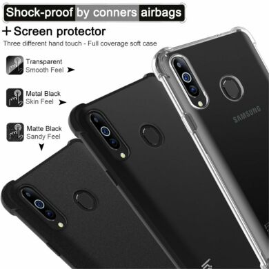 Защитный чехол IMAK Airbag MAX Case для Samsung Galaxy A20s (A207) - Metal Black