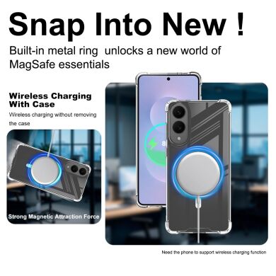 Защитный чехол IMAK Space Shield MagSafe для Samsung Galaxy S25 Edge (S937) - Transparent