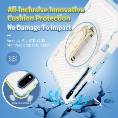 Защитный чехол Reframe Kickstand Strap для Samsung Galaxy Tab S7 FE / S7 Plus / S8 Plus / S9 Plus (T730/736/800/806/970/975/810/816) - Pink