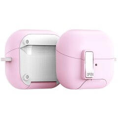 Захисний чохол з підставкою DUX DUCIS SECQ Series для Samsung Galaxy Buds 3 / Buds 3 Pro / Buds 3 FE - White / Pink