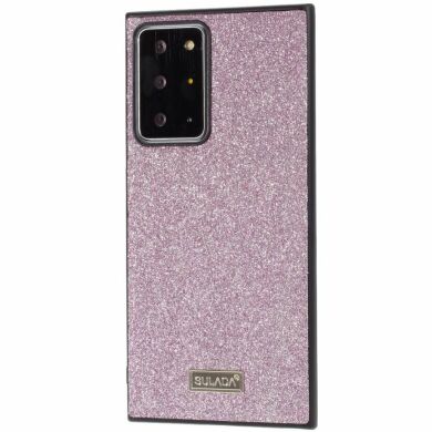 Захисний чохол SULADA Glitter Leather для Samsung Galaxy Note 20 Ultra (N985) - Purple