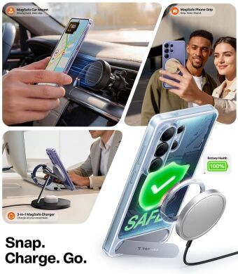 Защитный чехол TORRAS Ostand L1 (with MagSafe) для Samsung Galaxy S26 Ultra - Black