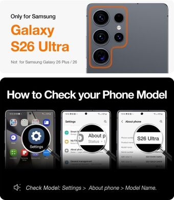 Защитный чехол TORRAS Ostand L1 (with MagSafe) для Samsung Galaxy S26 Ultra - Black