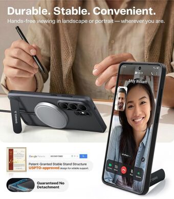 Защитный чехол TORRAS Ostand L1 (with MagSafe) для Samsung Galaxy S26 Ultra - Black