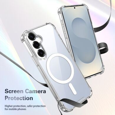 Захисний чохол UniCase AirBag Flow MagSafe для Samsung Galaxy S25 (S931) / Galaxy S24 (S921) - Transparent