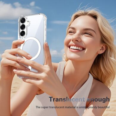 Захисний чохол UniCase AirBag Flow MagSafe для Samsung Galaxy S25 (S931) / Galaxy S24 (S921) - Transparent
