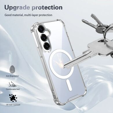 Захисний чохол UniCase AirBag Flow MagSafe для Samsung Galaxy S25 (S931) / Galaxy S24 (S921) - Transparent