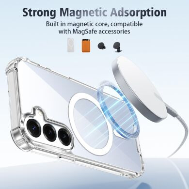Захисний чохол UniCase AirBag Flow MagSafe для Samsung Galaxy S25 (S931) / Galaxy S24 (S921) - Transparent