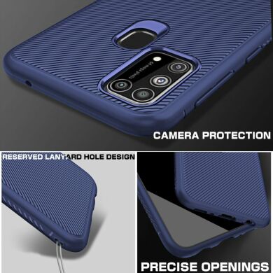 Защитный чехол UniCase Twill Soft для Samsung Galaxy M31 (M315) - Blue
