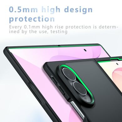 Защитный кейс Deexe Matte Skin (FF) для Samsung Galaxy Fold 8 - Transparent Black