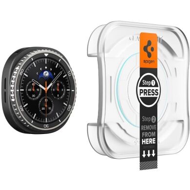 Комплект защитных стекол Spigen (SGP) Glas.tR EZ Fit для Samsung Galaxy Watch 8 Classic (AGL09877) - Clear