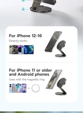 Магнітний тримач Baseus PrimeTrip VX1 (C4016900C123-00) - Black