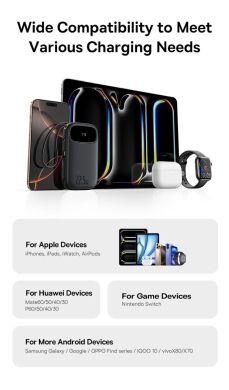 Внешний аккумулятор Baseus EnerFill FC31 22.5W (10000mAh) + кабель Type-C + Lightning (PPQD3) - White