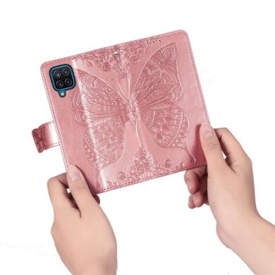 Чохол UniCase Butterfly Pattern для Samsung Galaxy M53 (M536) - Rose Gold