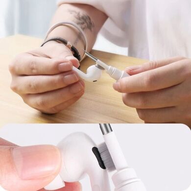 Набір для чищення навушників Tech-Protect CS02 Cleaner Set 3 в 1 - White