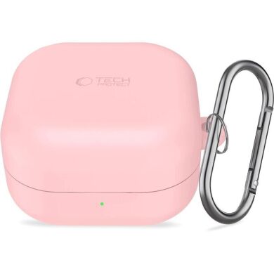 Защитный чехол Tech-Protect Silicone Hook для Samsung Galaxy Buds 4 / Buds 4 Pro - Dusty Pink