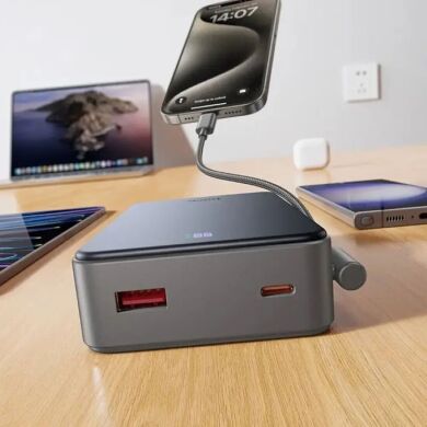 Внешний аккумулятор Hoco J170A 22.5W + PD20W (20000mAh) + кабель Type-C to Type-C - Black