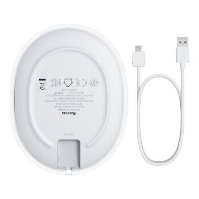 Беспроводное зарядное устройство Baseus Jelly Wireless Charger (15W) WXGD-02 - White