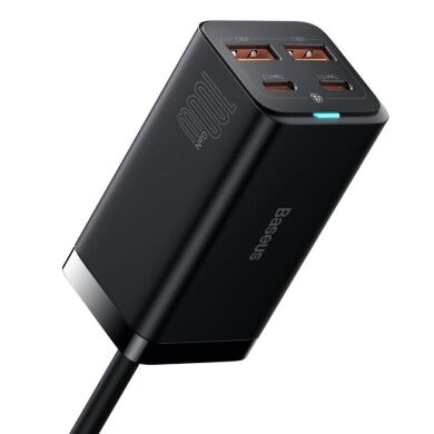 Сетевое зарядное устройство Baseus GaN3 Pro Desktop Fast Charger 2U+2C (100W) CCGP000101 - Black